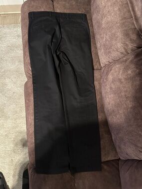 Men's Black Dress Pants - Classic Straight Fit